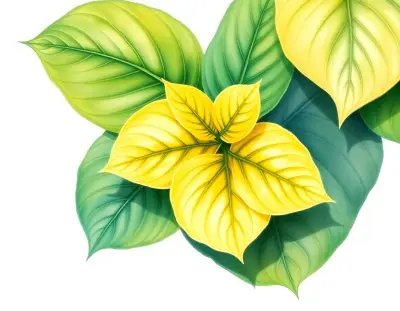 AI-generated watercolor illustration of Hosta 'Prairie Sum Shine' (not a photograph)