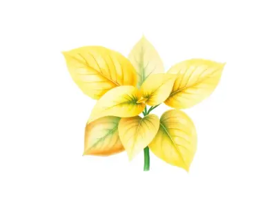 AI-generated watercolor illustration of Hosta 'Pretty Peggy' (not a photograph)
