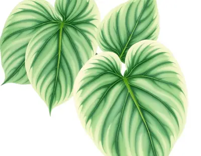 AI-generated watercolor illustration of Hosta 'Prime Meridian' (not a photograph)
