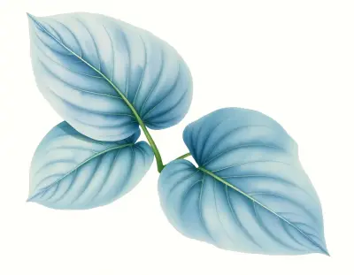 AI-generated watercolor illustration of Hosta 'Princess WuWu' (not a photograph)