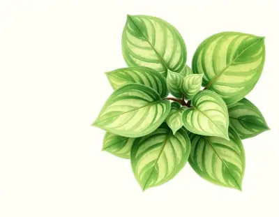 AI-generated watercolor illustration of Hosta 'Purple Essence' (not a photograph)