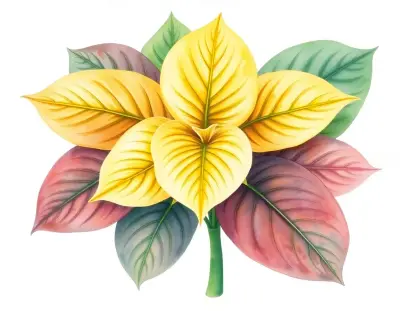 AI-generated watercolor illustration of Hosta 'Radiance' (not a photograph)