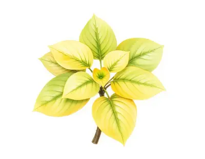 AI-generated watercolor illustration of Hosta 'Raspberries and Cream' (not a photograph)