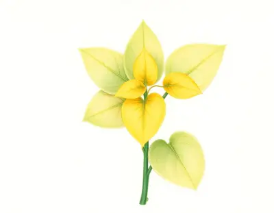 AI-generated watercolor illustration of Hosta 'Red Sails in the Sunset' (not a photograph)
