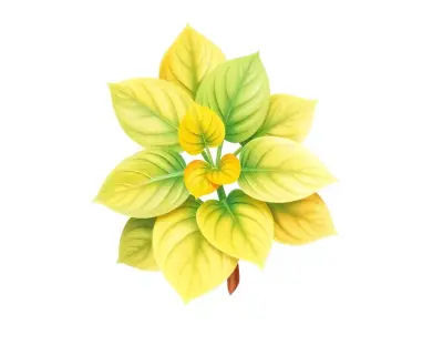 AI-generated watercolor illustration of Hosta 'Redneck Mardi Gras' (not a photograph)