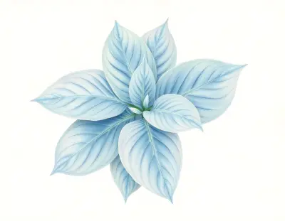 AI-generated watercolor illustration of Hosta 'Rhinestone Cowboy' (not a photograph)