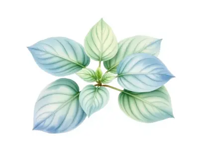 AI-generated watercolor illustration of Hosta 'Rock Concert' (not a photograph)