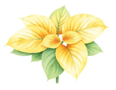AI-generated watercolor illustration of Hosta 'Rosedale Golden Fleece' (not a photograph)