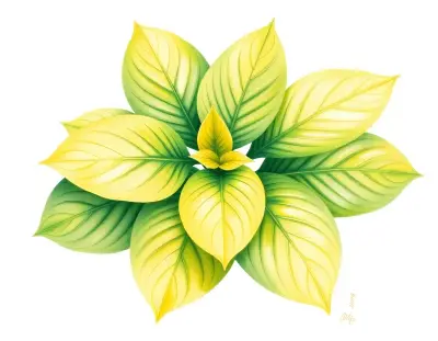 AI-generated watercolor illustration of Hosta 'Rosedale Golden Trout' (not a photograph)