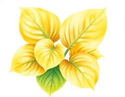 AI-generated watercolor illustration of Hosta 'Rosedale Golden Unicorn' (not a photograph)