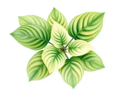 AI-generated watercolor illustration of Hosta 'Royal Lady' (not a photograph)