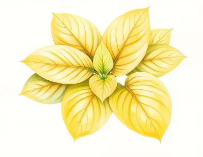 AI-generated watercolor illustration of Hosta 'Sagittarius' (not a photograph)