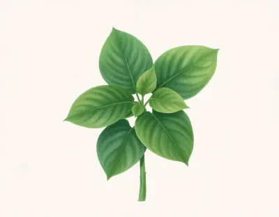 AI-generated watercolor illustration of Hosta 'Sails Ho' (not a photograph)