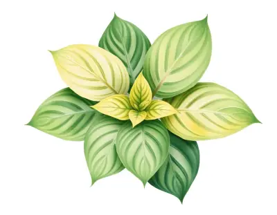 AI-generated watercolor illustration of Hosta 'Sarah Katherine' (not a photograph)