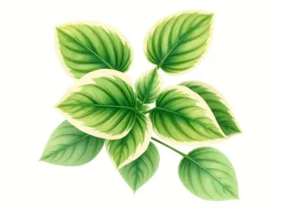 AI-generated watercolor illustration of Hosta 'Sarah Kennedy' (not a photograph)