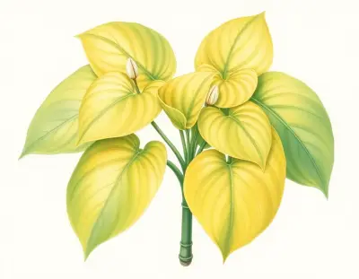 AI-generated watercolor illustration of Hosta 'Sarah's Sister' (not a photograph)