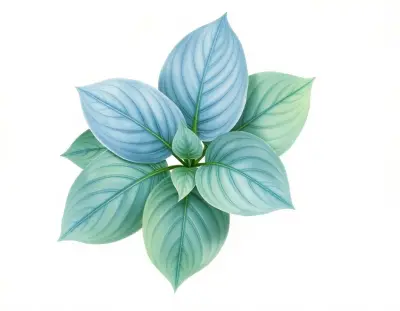 AI-generated watercolor illustration of Hosta 'Scheherazade' (not a photograph)