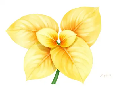 AI-generated watercolor illustration of Hosta 'Sea Gold Star' (not a photograph)
