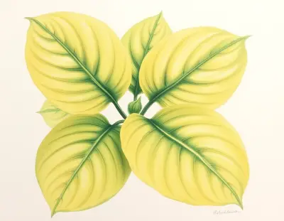 AI-generated watercolor illustration of Hosta 'Seducer' (not a photograph)