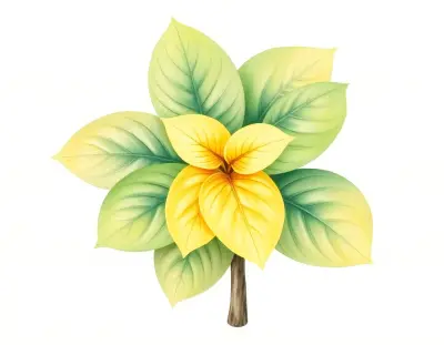AI-generated watercolor illustration of Hosta 'Sentimental Journey' (not a photograph)