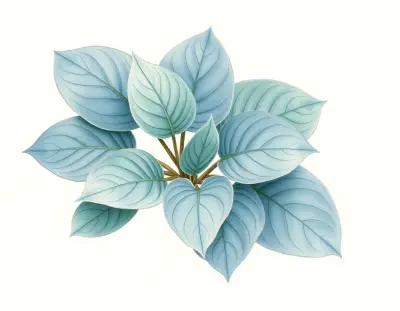 AI-generated watercolor illustration of Hosta 'Seto-no-aki' (not a photograph)