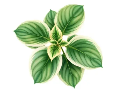 AI-generated watercolor illustration of Hosta 'Shade Finale' (not a photograph)