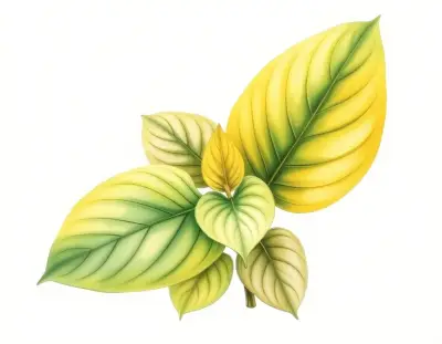 AI-generated watercolor illustration of Hosta 'Shadow Wood Ruffles' (not a photograph)