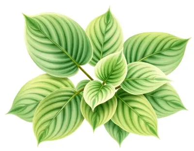 AI-generated watercolor illustration of Hosta 'Shalimar' (not a photograph)