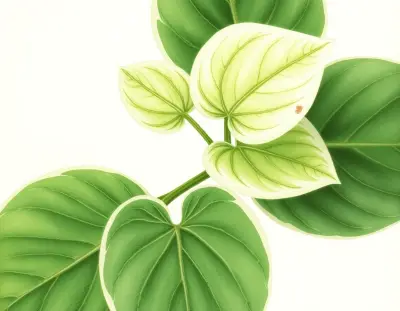 AI-generated watercolor illustration of Hosta 'Shere Khan' (not a photograph)