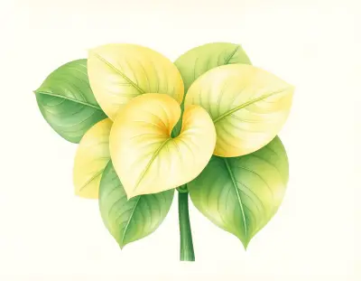 AI-generated watercolor illustration of Hosta 'Sheriff of Nottingham' (not a photograph)