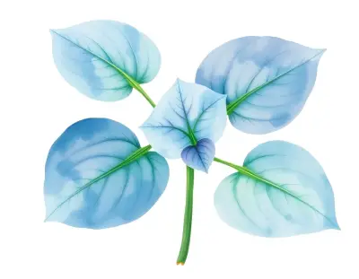 AI-generated watercolor illustration of Hosta 'Silver Light' (not a photograph)