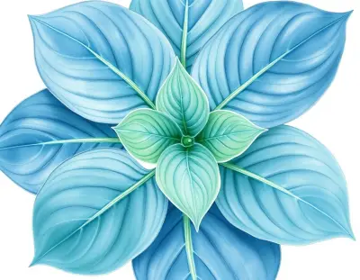 AI-generated watercolor illustration of Hosta 'Silver Moon' (not a photograph)