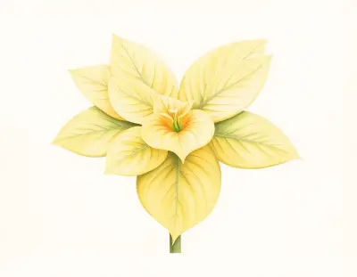 AI-generated watercolor illustration of Hosta 'Sir Adam' (not a photograph)