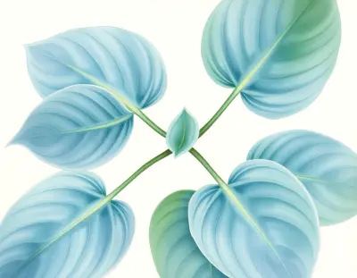 AI-generated watercolor illustration of Hosta 'Smash Hit' (not a photograph)