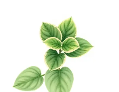 AI-generated watercolor illustration of Hosta 'Snow Flurry' (not a photograph)