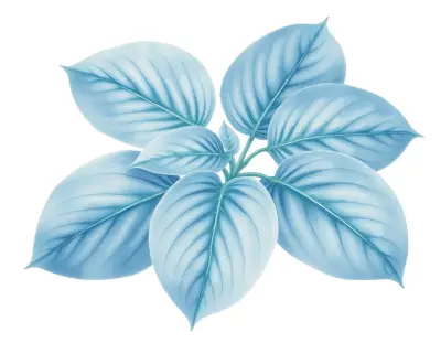 AI-generated watercolor illustration of Hosta 'Southern Lights' (not a photograph)