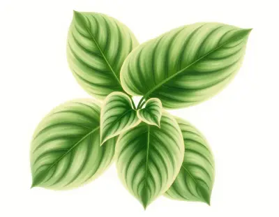 AI-generated watercolor illustration of Hosta 'Sparkle' (not a photograph)