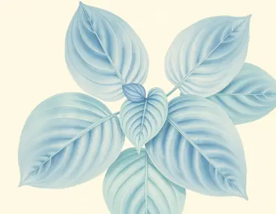 AI-generated watercolor illustration of Hosta 'Stand-up America' (not a photograph)
