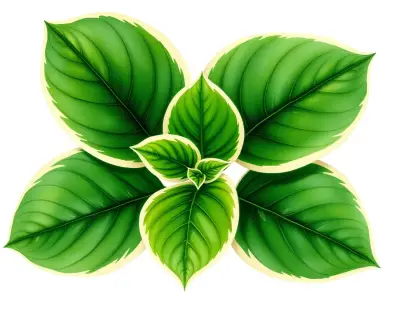AI-generated watercolor illustration of Hosta 'Steffi' (not a photograph)