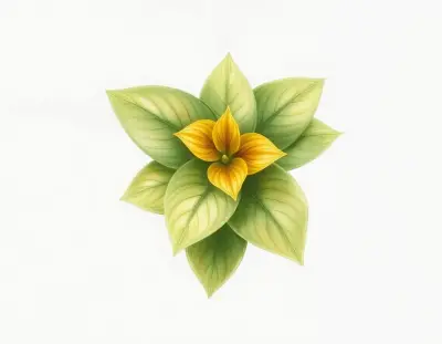 AI-generated watercolor illustration of Hosta 'Stone's Valentine' (not a photograph)