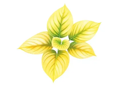AI-generated watercolor illustration of Hosta 'Strike it Rich' (not a photograph)