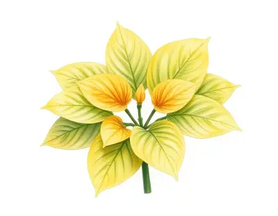 AI-generated watercolor illustration of Hosta 'Stud Muffin' (not a photograph)