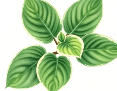 AI-generated watercolor illustration of Hosta 'Sugar Pie' (not a photograph)