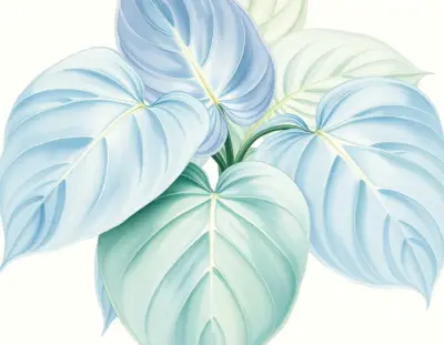 AI-generated watercolor illustration of Hosta 'Sumi' (not a photograph)