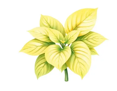 AI-generated watercolor illustration of Hosta 'Summer Palace' (not a photograph)
