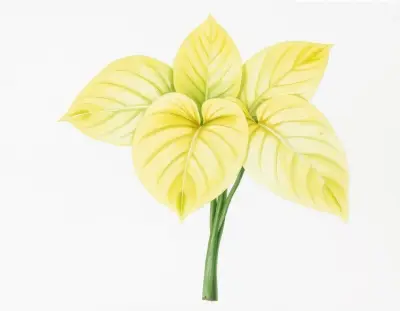 AI-generated watercolor illustration of Hosta 'Summer Warrior' (not a photograph)