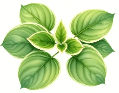 AI-generated watercolor illustration of Hosta 'Sun Kissed' (not a photograph)