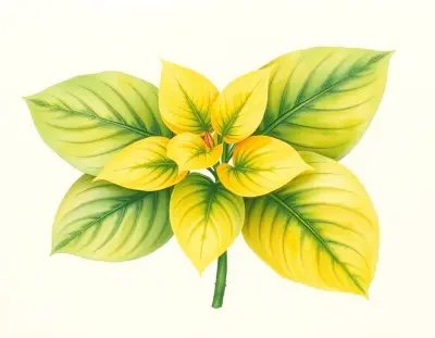 AI-generated watercolor illustration of Hosta 'Sunlight Cinderella' (not a photograph)
