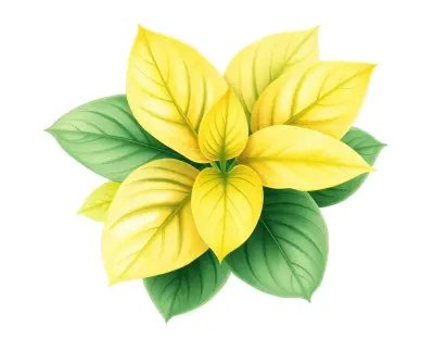 AI-generated watercolor illustration of Hosta 'Surfboard' (not a photograph)