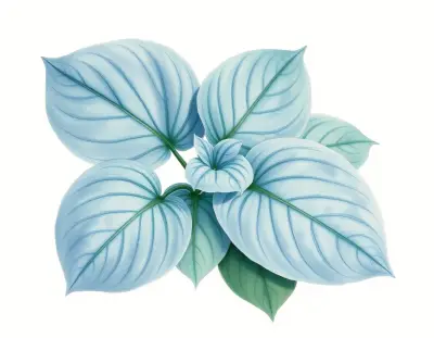 AI-generated watercolor illustration of Hosta 'Sweet and Sour' (not a photograph)